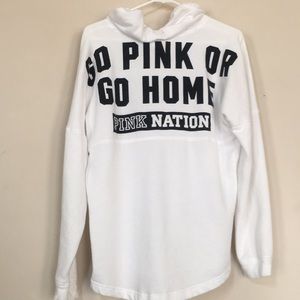 VsPink hooded light weight sweatshirt